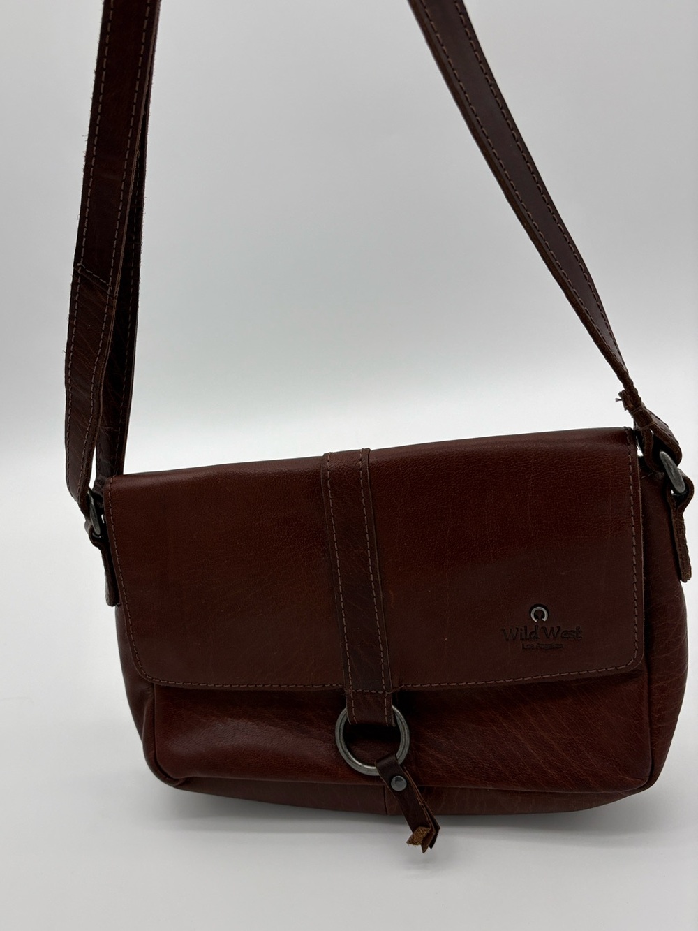 Wild West Leather Brown Crossbody Bag